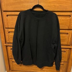 Lululemon Black Perfectly Oversized Crew